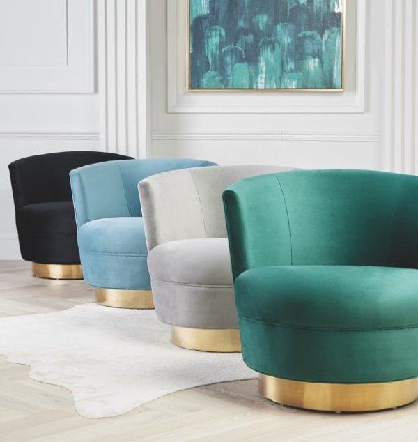 Davi Swivel Chair - ZG x TOV | Chairs | Living Room | Furniture | Z Gallerie