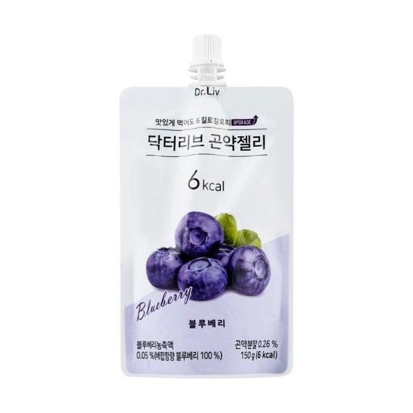 DR.LIV 低糖低卡蒟蒻果冻 蓝莓味 150g