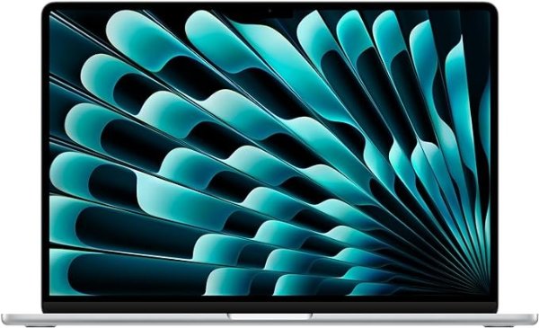 2024 MacBook Air 15-inch Laptop with M3 chip: 15.3-inch Liquid Retina Display, 16GB Unified Memory, 512GB SSD Storage, Backlit Keyboard, 1080p FaceTime HD Camera, Touch ID; Silver
