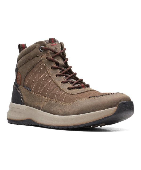 Taupe Wellman Leather Hiking Boot - Men
