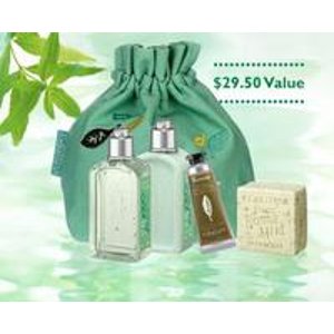 with any $55 purchase + Free Shipping @ L'Occitane