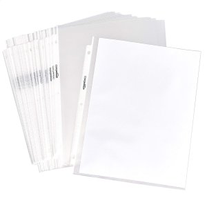 Amazon Basics Sheet Protector Non-Glare, 100-Pack