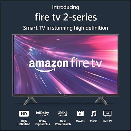 IntroducingFire TV 32" 2-Series 720p HD smart TV with Fire TV Alexa Voice Remote, stream live TV without cable