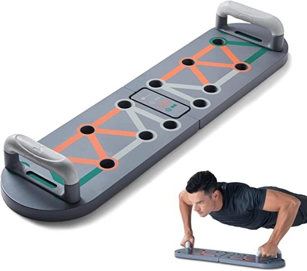 Pushup Board Fitness - Multi-Function Foldable Push Up Board,Portable Gym Accessories for Men and Women, Strength Training Equipment