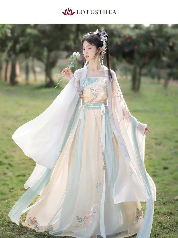 Large Sleeve Top Pleated Skirt Hanfu Set Chinese Cosplay Hanfu Ancient Chinese Traditional Costume The Song Dynasty Women's Clothing | Find Great Deals Now | Temu