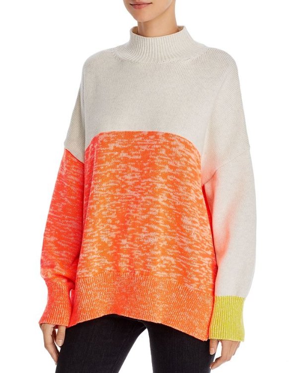 Joelle Oversized Color-Blocked Sweater