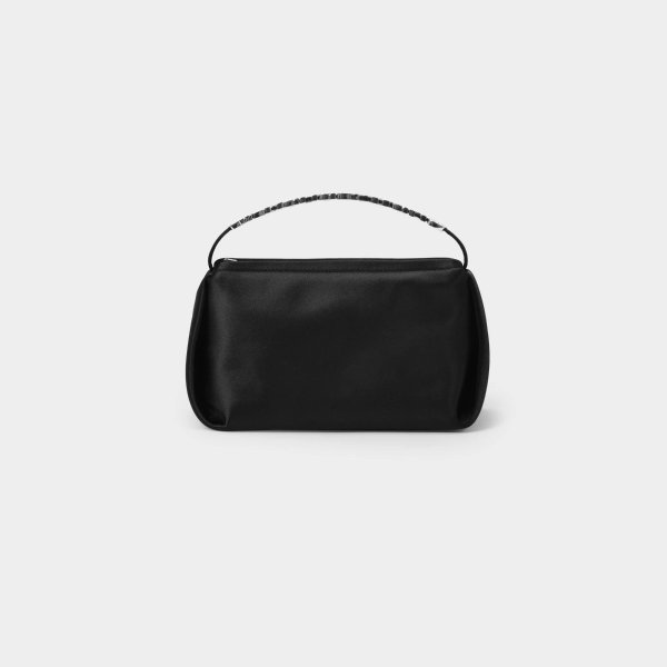 Marquess Micro Bag in Black Satin