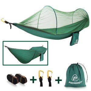 PACKGOUT Camping Hammock with Mosquito Net