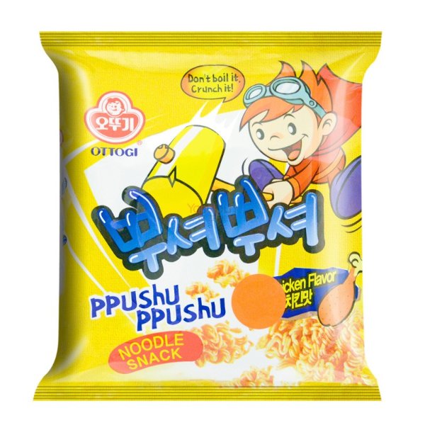 不倒翁 PPUSHU PPUSHU干脆面 韩式烤鸡味 90g 
