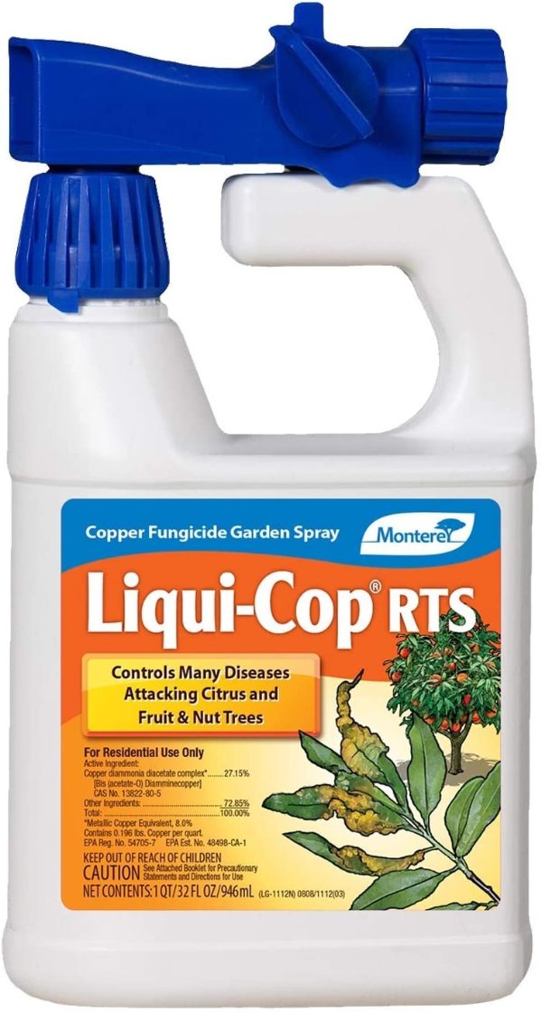 Monterey LG3190 Liqui-Cop Copper Garden Spray Fungicide for Disease Prevention, 32 oz