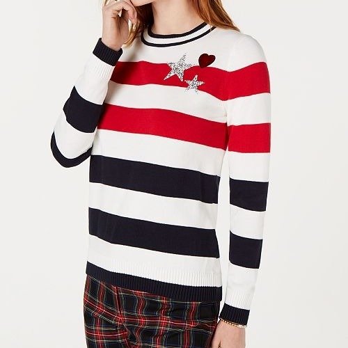 Cotton Stars and Stripes Sweater, Created for Macy's