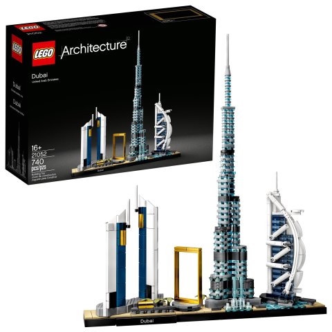 LegoArchitecture Skylines Dubai 21052 Building Kit, Collectible Building Set for Adults (740 Pieces)