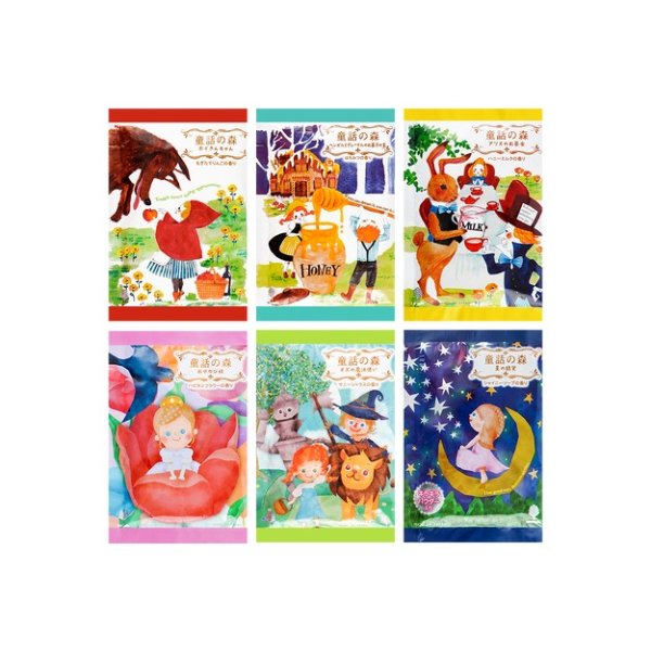 【超值六包装】日本KOKUBO小久保 森林系童话浴盐 每个味道各入一个 共6袋 每个味道都好闻