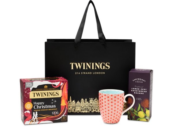 Festive Tea & Treats Gift Bag