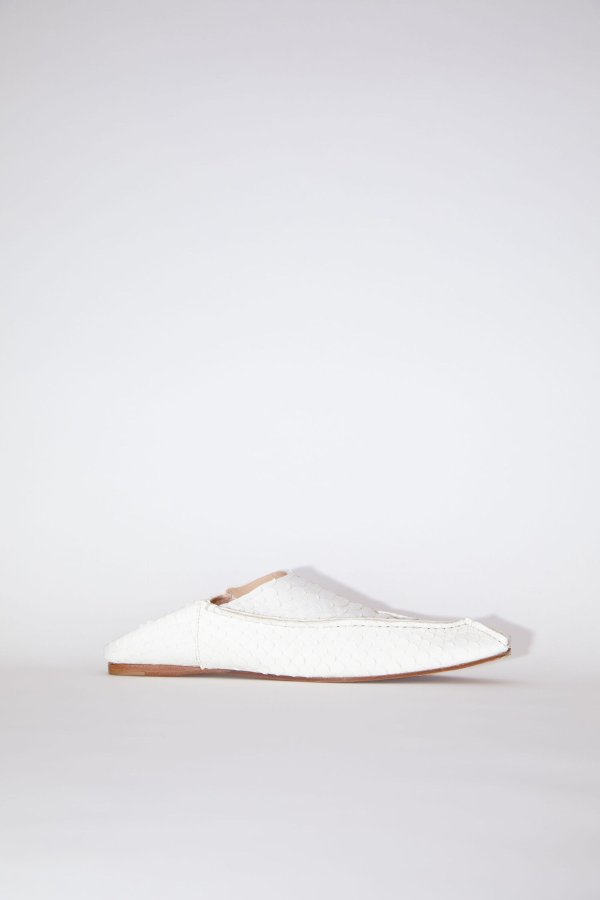Leather slippers - Off white