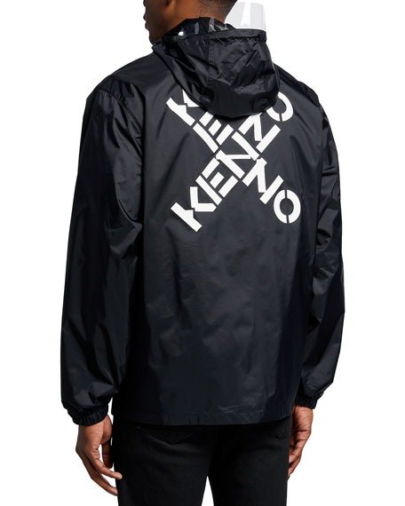 Men's Sport Typographic Wind-Resistant Jacket