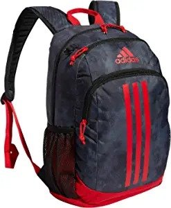 Back to School BTS Creator Backpack, Stone Wash Carbon/Vivid Red, One Size