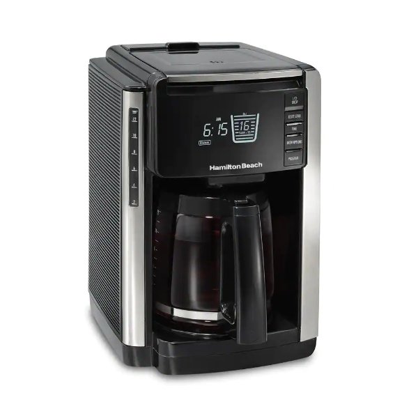 12-Cup 黑色咖啡机