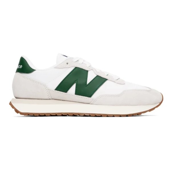 White & Green 237 Sneakers