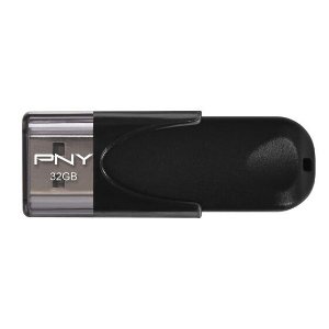 PNY Attaché 4 32GB USB 2.0 Flash Drive Black