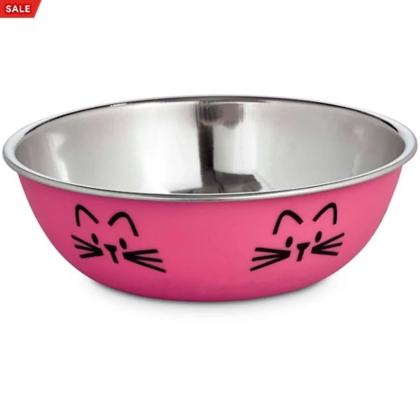 粉色猫碗