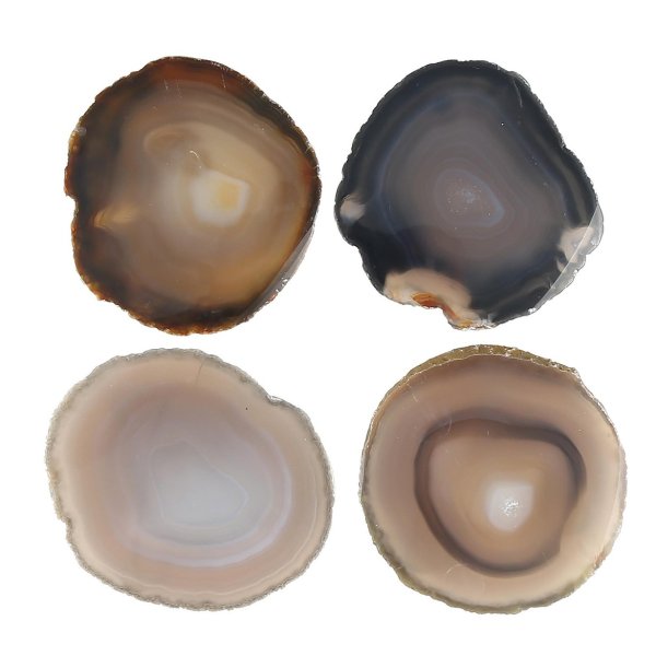Thirstystone Natural Agate Coasters Set/4