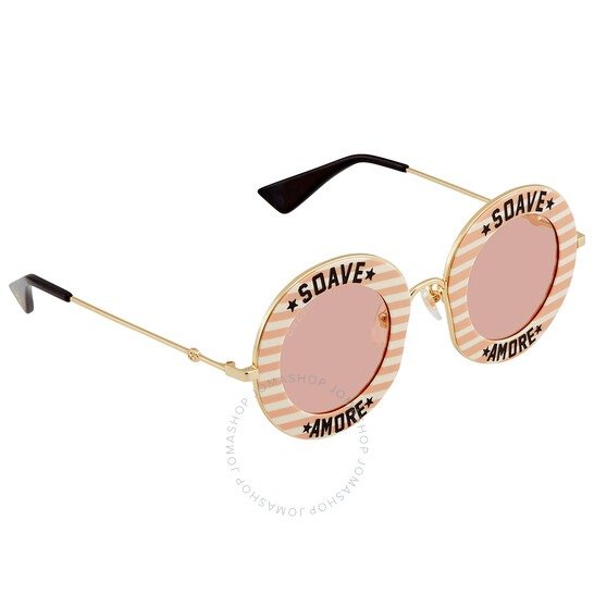 Pink Round Ladies Sunglasses GG0113S 009 44