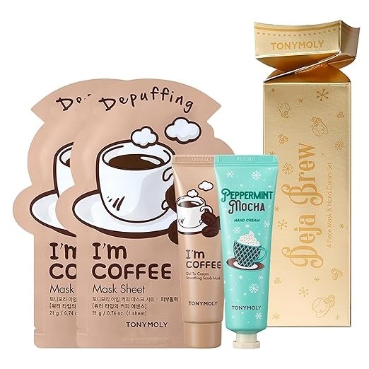 TONYMOLY Deja Brew Coffee Skincare Set, 3.2 oz.