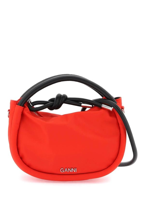 Recycled nylon handbag Ganni