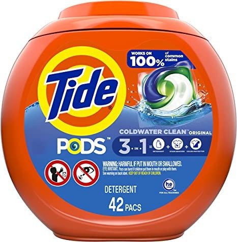 Pods Laundry Detergent Soap Pods, Original Scent, 42 Count