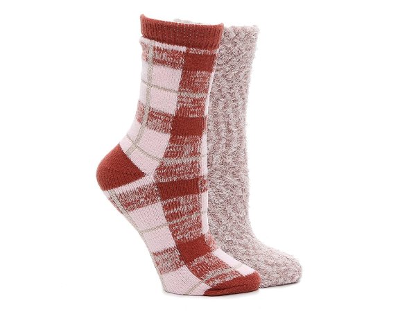 Plaid Women's Slipper Socks - 2 Pack