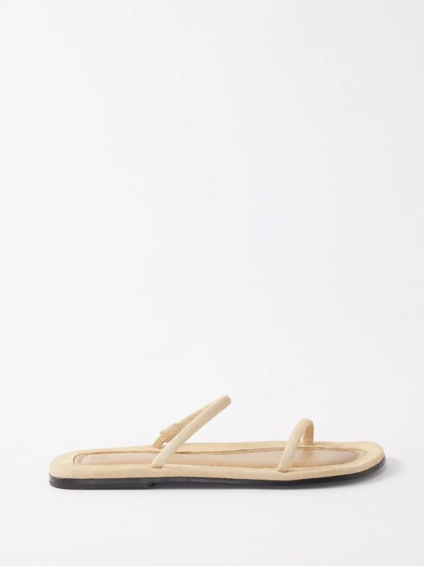 The City suede flat sandals