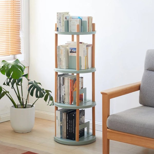Storage Shelf, 360° Rotating Bookshelf | Fancyarn