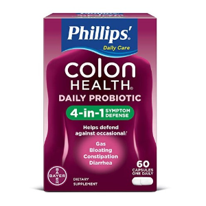 再降：Phillips' Colon Health 德国拜尔药业 活性益生菌胶囊 60粒