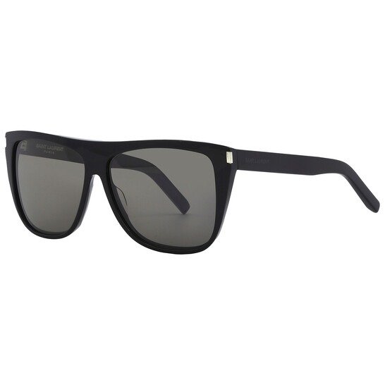 Smoke Grey Rectangular Unisex Sunglasses SL 1 002 59