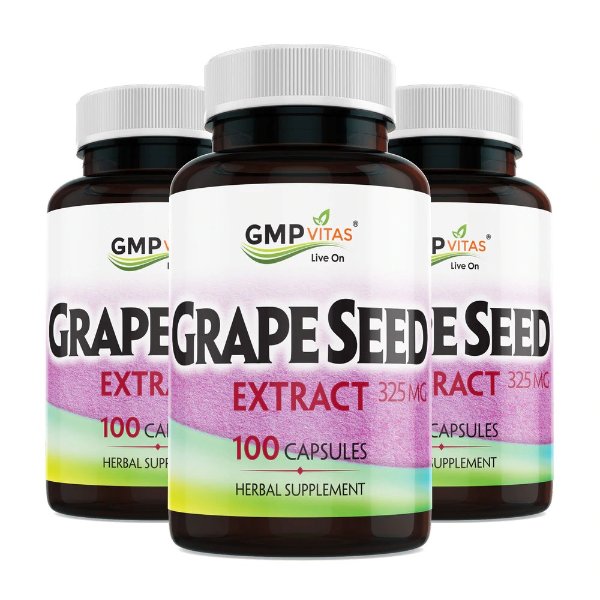 ® Grape Seed Extract 325mg 100 Caps 3-Bottle Bundle