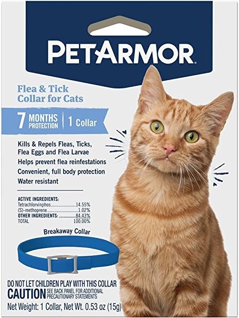 Flea and Tick Collar for Cats, 1 Count