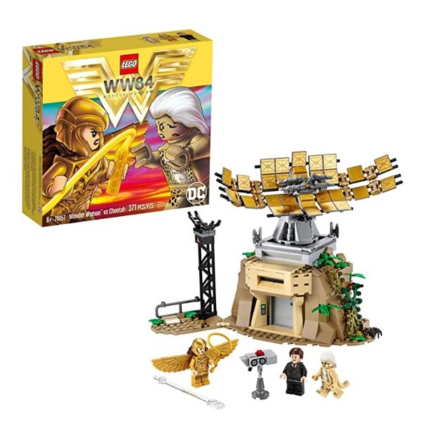 DC Wonder Woman vs Cheetah 76157 with Wonder Woman (Diana Prince), The Cheetah (Barbara Minerva) and Max; Action Figure Toy for Kids Aged 8 and up (371 Pieces)