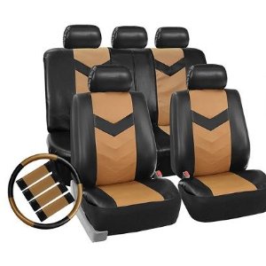  Set of Faux-Leather Car Seat Covers