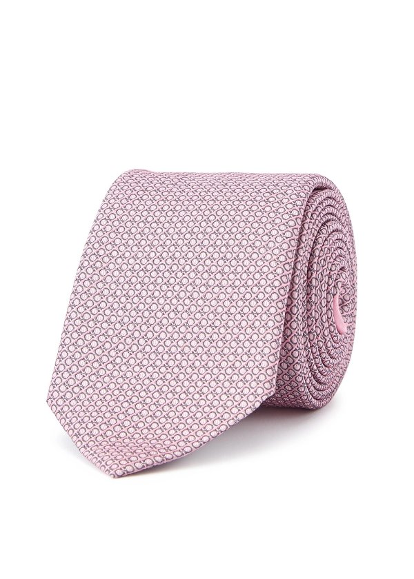 粉色logo领带