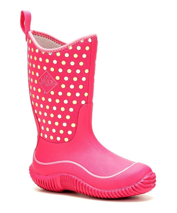 Pink Dot Hale Rain Boot - Kids