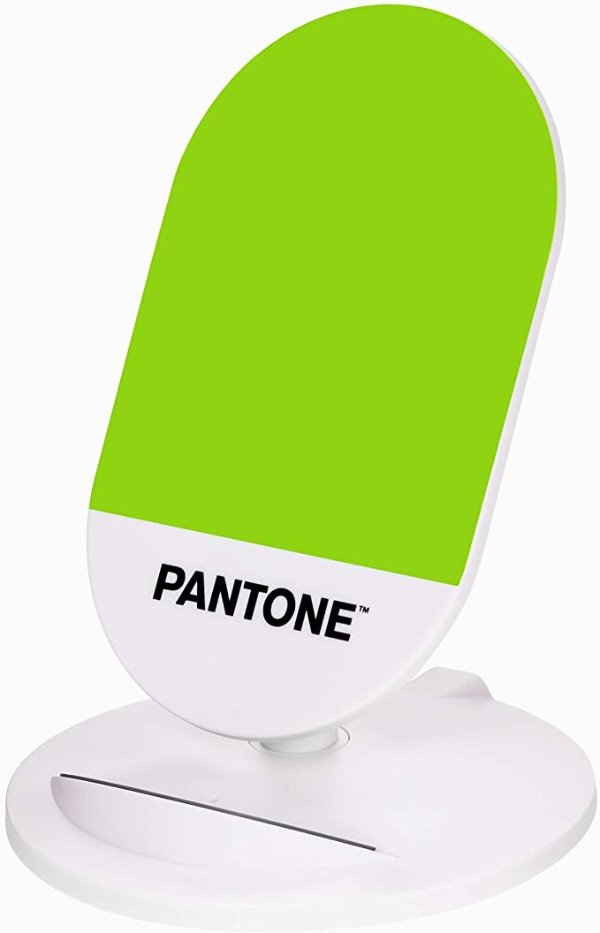 Fast Wireless Charger Colorful Qi-Certified Charging Stand Compatible Dock Station for iPhone 11/11 Pro/11 Pro Max/XR/XS Max/XS/X/8/8 Plus, Galaxy S10/S9/S8/S7 Edge/Note 10/9/8 [Lime Green]