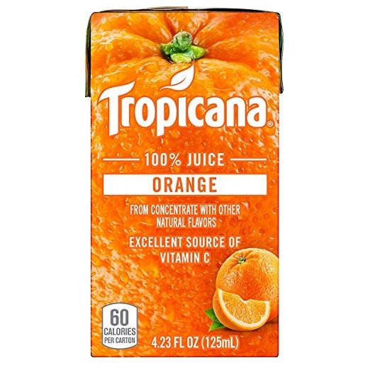 100% Juice Box, Orange Juice, 4.23oz (Pack of 44)