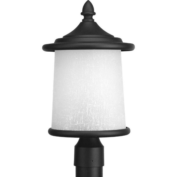 Essential Collection 3-Light Black Outdoor Post Lantern