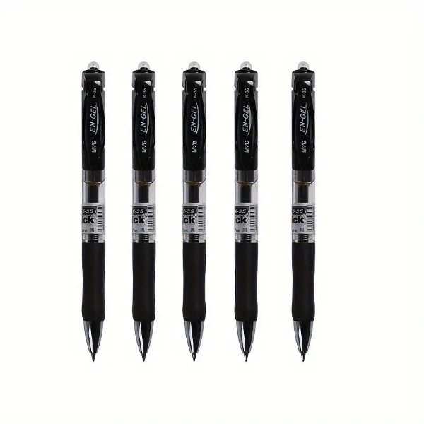 5pcs 0.5MM Neutral Pens With Smooth Handwriting For School Office Stationery And Supplies