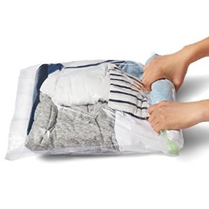 AmazonBasics Travel Rolling Compression Bags, No Vacuum