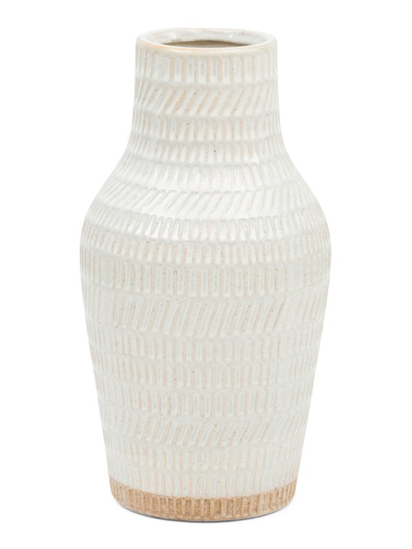12in Ceramic Tribal Look Vase | Home | Marshalls