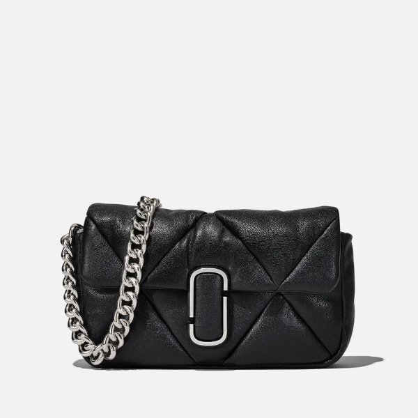 The Puffy Diamond Quilted J Leather Bag