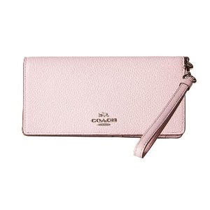 COACH Polished Pebble Leather Slim Wallet