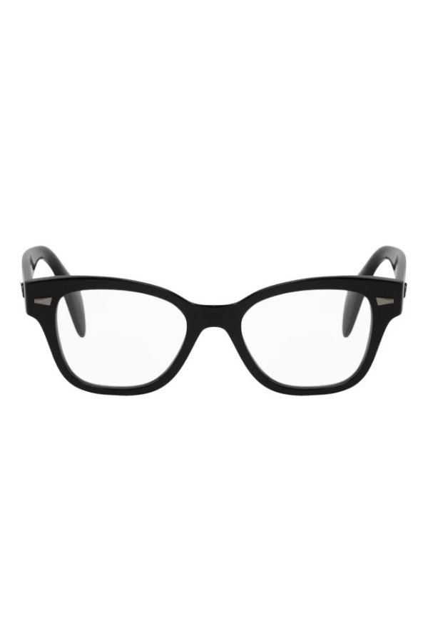 Black Shiny Square Glasses